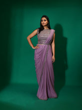 Cutdana Geometric Design Stitched Saree